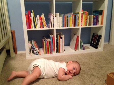 baby and books